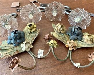 Item 328:  Anthropologie tiebacks and candle sconces: $30