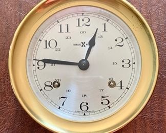 Item 330:  Howard Miller Ships Clock - 5" x 3": $100