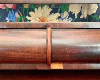 detail - please note missing veneer