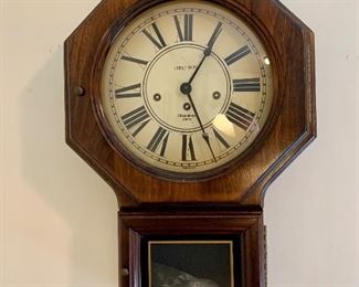 Item 390:  Verichron Westminister Chime Clock - 12.5" x 20.5": $100