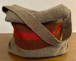 Item 525:  Hand made wool satchel: $25