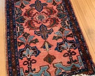 Item 602:  Antique Persian Rug - 28.5" x 47": $150 