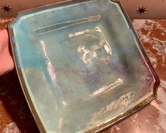 Item 605:  Gleason Brook Pottery (GBP) dish - 11.5" x 11.5": $26