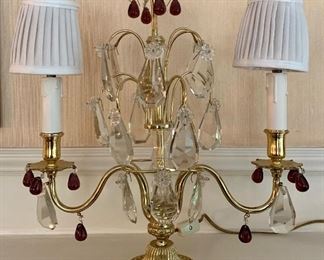 Item 617:  (2) Buffet lamps - 14.5":  $250 for pair