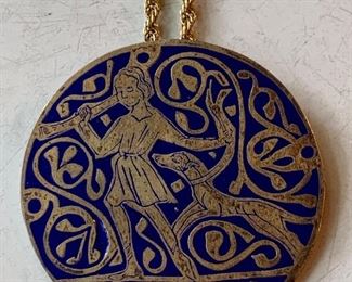 Item 620:  Vintage MMA enamel necklace:  $35