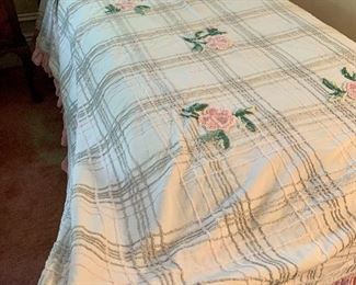 Item 627:  (2) Twin chenille bedspreads:  $125 for pair