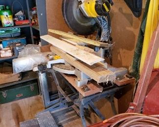 Table with saw attached 