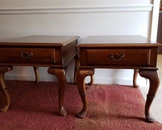 Pair matching end tables 