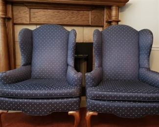 Upholstered chairs/pair/excellent condition 