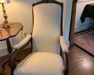 Vintage rocker with curved arms