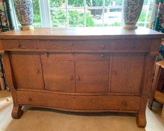 Antique Tiger Oak Sideboard/Buffett