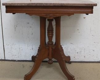 Lot# 3 - Marble Top Victorian Stand