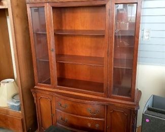Vintage china cabinet (no center glass)