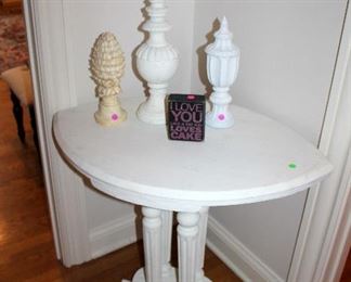 Unusual white painted table