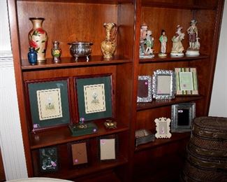 Picture frames, vases, figurines, etc.