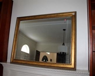 Large gold mirror