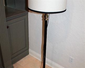 Black floor lamp
