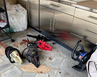 Chainsaws, trimmers, etc.