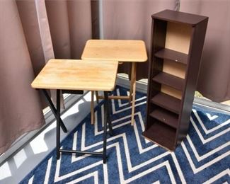18. Two 2 Folding Trays and Shelf
