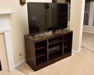 26. Marble Top Entertainment Console