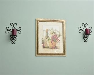 48. Pair Of Wall Mounted Candle Holders