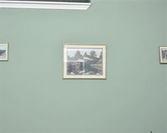 49. Three 3 Framed Prints By D.A. Gable