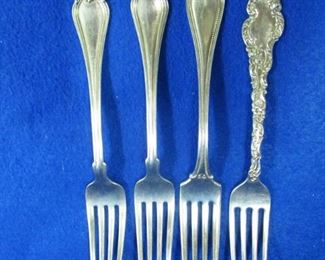 Various Sterling Dinner Forks 1 Lot
