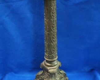 Heavy Gothic Style Candlestick Lamp