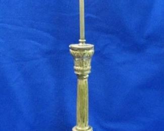 Gothic Repousse Silverplate Candlestick Pricket Table Lamp