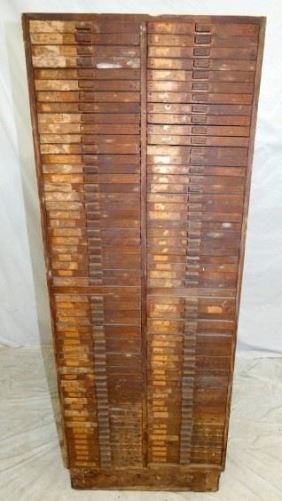 19X49 WATCH MAKERS FILE W/108 DRAWERS 