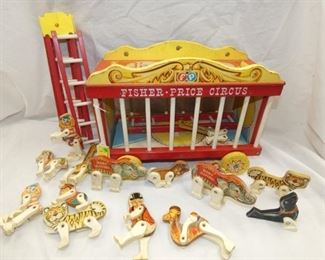 FISHER PRICE CIRCUS WAGON PULL TOY 