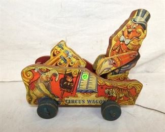 VIEW 2 CIRCUS WAGON PULL TOY 