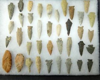 COLLECTION OF GUILFORD CO. ARROW HEADS 