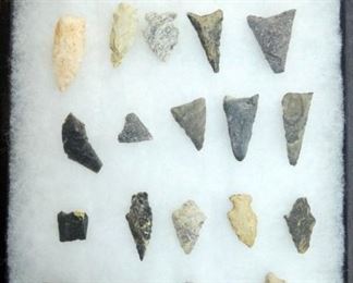 COLLECTION OF GUILFORD CO. ARROW HEADS 