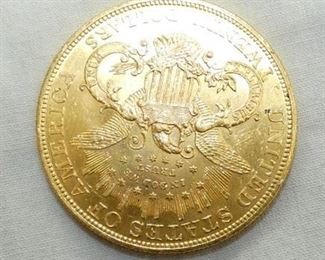 VIEW 3 BACKSIDE 1904 GOLD $20 LIBERTY 