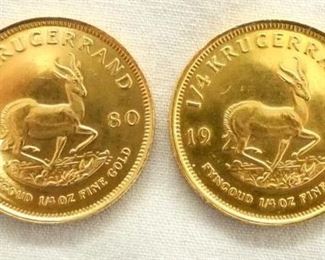 VIEW 2 BACKSIDE 1/4OZ GOLD COINS 