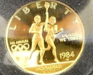 1984 GOLD OLYPIAD XXIII COIN 