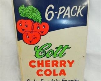 8X14 CHERRY COLA 6PACK SIGN 
