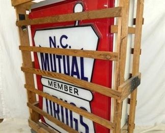 VIEW 2 SIDE VIEW MUTUAL SIGN W/ CRATE 