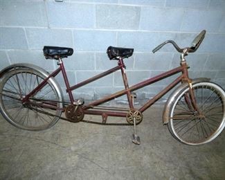 EARLY 2 SEATER BICYCLE 