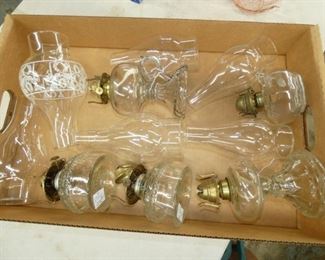 OIL LAMPS AND SHADES 