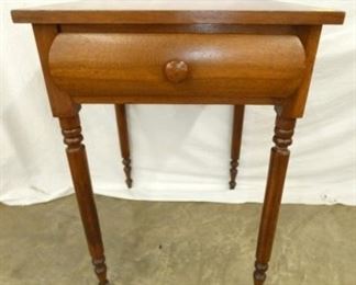 WALNUT 1 DRAWER STAND TABLE W/ DRAWER 
