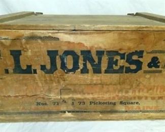 WOODEN F.L JONES & CO. ADV. BOX 