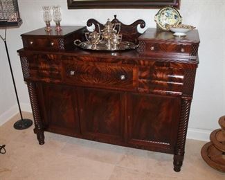 #1 - Antique Watkins Bros. Classical Mahogany Sideboard