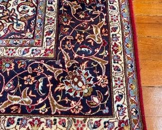 Handmade wood 10x13 Persian rug