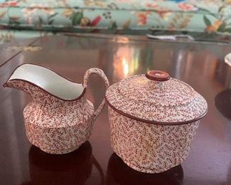 Spode individual sugar & creamer
