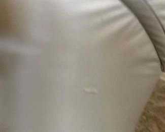 Like Leather Recliner Love Seat...has some damage