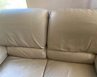 Like Leather Recliner Love Seat...has some damage