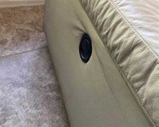 Like Leather Recliner Love Seat...has some damage