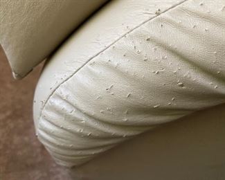 Like Leather Recliner Love Seat...has some damage